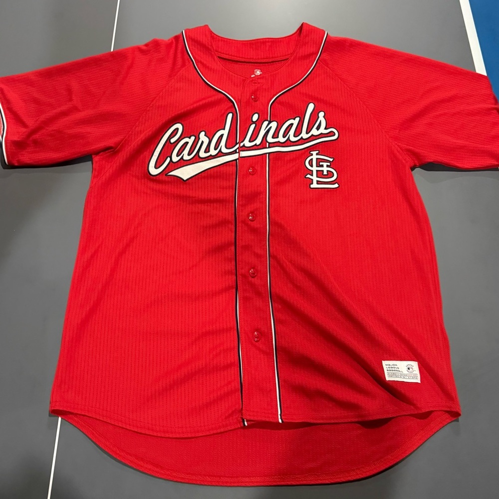 Majestic St Louis Cardinals mens xl Jersey blank on back red